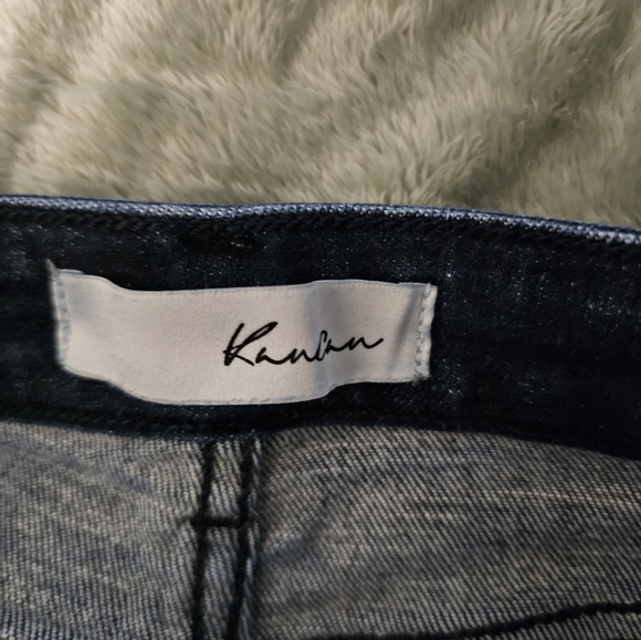 KanCan Distressed Ripped Navy Blue Jeans Size 9/28 - Picture 3 of 7